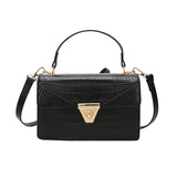 ASHINE Crocodile Shoulder Messenger Bag For Women Stone Pattern Hand Bags