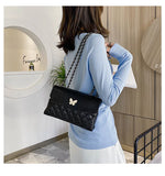ASHINE Small Clutch Bag Chains Butterfly Handbag for Women
