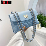 ASHINE Small Clutch Bag Chains Butterfly Handbag for Women