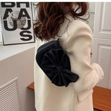 ASHINE Small Ladies Shoulder Bag Chain Women Underarm Bags Nylon Big Bow Purses