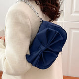 ASHINE Small Ladies Shoulder Bag Chain Women Underarm Bags Nylon Big Bow Purses