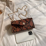 ASHINE Retro PU Leather Ladies Underarm Bags Snake