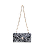 ASHINE Retro PU Leather Ladies Underarm Bags Snake