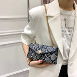 ASHINE Retro PU Leather Ladies Underarm Bags Snake