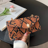 ASHINE Retro PU Leather Ladies Underarm Bags Snake
