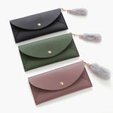 Women's Long Thin Wallet Solid Colour A4299