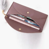 Women's Long Thin Wallet Solid Colour A4299