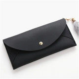Women's Long Thin Wallet Solid Colour A4299