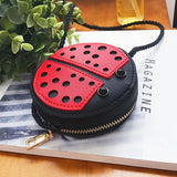 AUAU-Ladybug Kids Shoulder Bag Wild Purse Mini Accessories Bag
