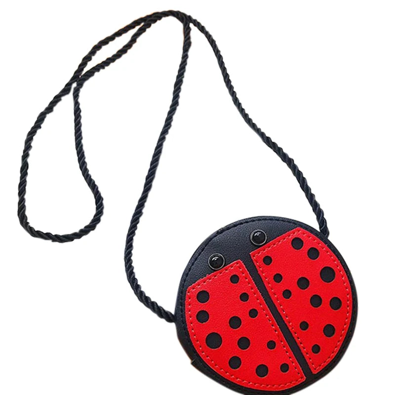AUAU-Ladybug Kids Shoulder Bag Wild Purse Mini Accessories Bag