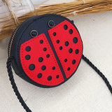 AUAU-Ladybug Kids Shoulder Bag Wild Purse Mini Accessories Bag