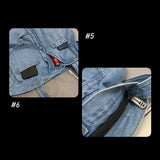 New Net Red Denim Shoulder Messenger Bag Casual Portable Shopping Bag