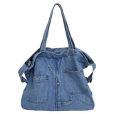 New Net Red Denim Shoulder Messenger Bag Casual Portable Shopping Bag