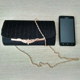 AUAU Glitter Evening Bag Wedding Clutch Chain Shoulder Handbag