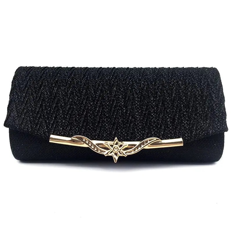 AUAU Glitter Evening Bag Wedding Clutch Chain Shoulder Handbag