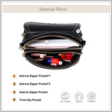 AVRO's MODA Casual Shoulder Bag Women Handbag Female Retro Crossbody Zipper Bag