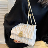 Aboutlee Solid Flap Women Bag Pu Leather Lightweight Minimalist Shoulder Bag