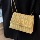 Aboutlee Solid Flap Women Bag Pu Leather Lightweight Minimalist Shoulder Bag