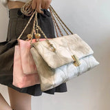 Aboutlee Gradient Flap Casual Shoulder Bag Soft Lightweight Handbag