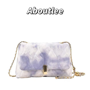 Aboutlee Gradient Flap Casual Shoulder Bag Soft Lightweight Handbag