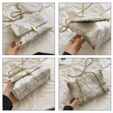 Aboutlee Gradient Flap Casual Shoulder Bag Soft Lightweight Handbag