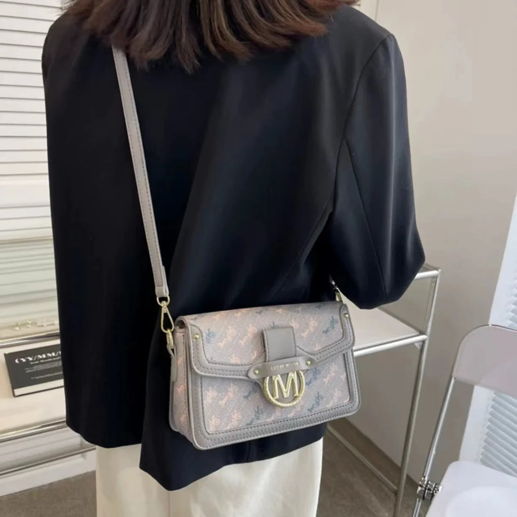 Vintage Floral Shoulder Bag Lightweight Crossbody Wallet