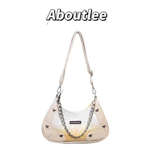 Light Crocodile Pattern Crossbody Bag Gradient Vintage Shoulder Bag
