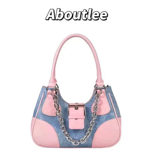 Underarm Bag Retro Style Casual Chain Handbag Sweet Shoulder Bag