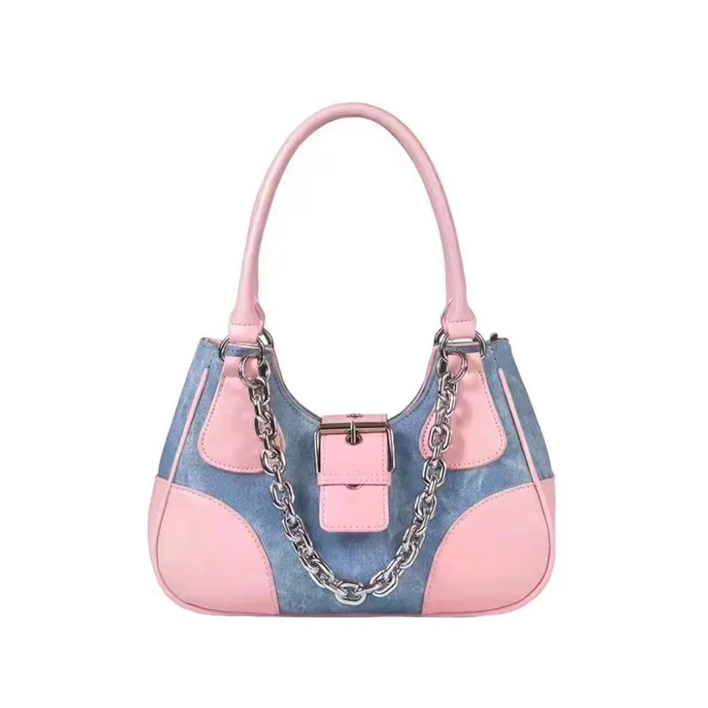 Underarm Bag Retro Style Casual Chain Handbag Sweet Shoulder Bag