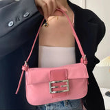 Aboutlee Pink Leather Mini Shoulder Bag
