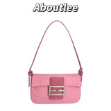 Aboutlee Pink Leather Mini Shoulder Bag