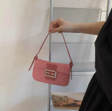Aboutlee Pink Leather Mini Shoulder Bag