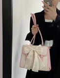 Aboutlee Bow Shoulder Bag Matching Small Square Bag Women Purse