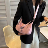 Lee Street Punk Style Girl Shoulder Bag Metal Decoration Handbag