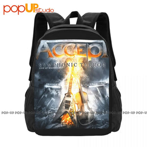 Symphonic Backpack Large Capacity Print Gym Tote Bag