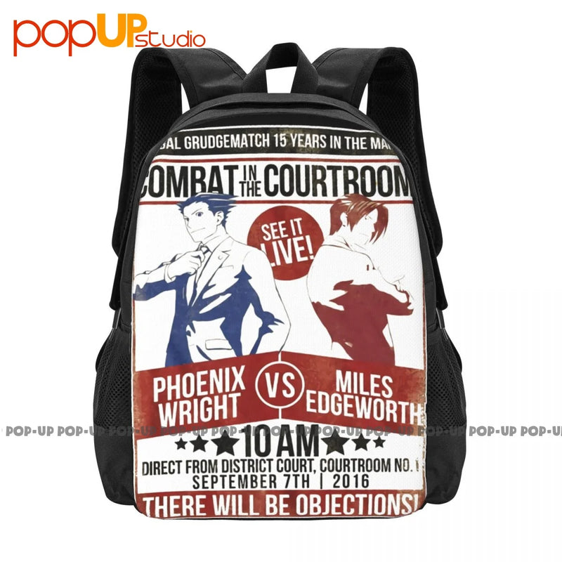 Ace Attorney Phoenix Wright Edgeworth Backpack 3D Printing