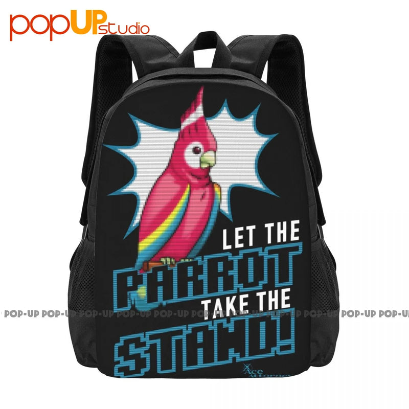Ace Attorney Parrot Backpack School Softback Tote Bag