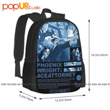 Ace Attorney Yellow Backpack Gym Foldable Shopping Bag