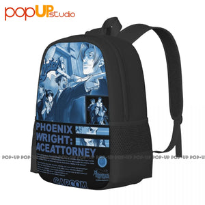 Ace Attorney Yellow Backpack Gym Foldable Shopping Bag