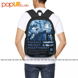 Ace Attorney Yellow Backpack Gym Foldable Shopping Bag