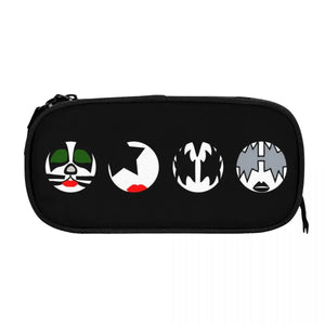 Ace Frehley Pen Box Student School Anime Zipper Pen Bag Child Stationery Bag