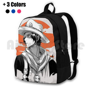 Ace One Piece Outdoor Hiking Backpack Sanji Zoro