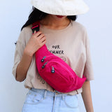 Casual Large Chest Bag Women's Bag Waist Bag Waterproof Nylon Man Belt Pouch