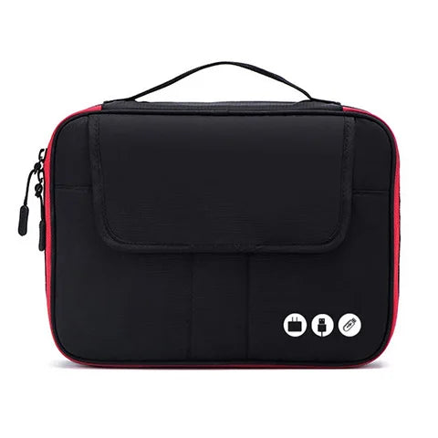 High Grade Nylon 2 Layers Travel Electronic Accessories Organizer Bag
