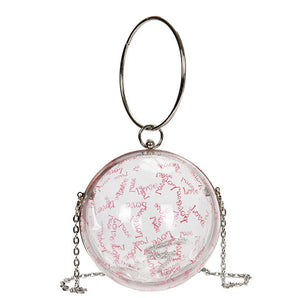 Clear Acrylic Bag Trendy Transparent Crossbody Shoulder Bag