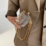 Acrylic Chain Mini Bag Women's Shoulder Bag Red Messenger Bag