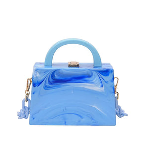 Acrylic Shoulder Bag Chain Party Clutch Crossbody Bag