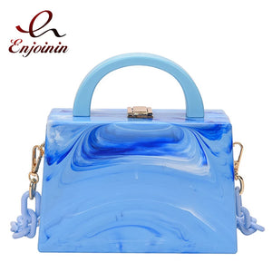 Acrylic Shoulder Bag Chain Party Clutch Crossbody Bag