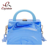 Acrylic Shoulder Bag Chain Party Clutch Crossbody Bag