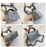 Acrylic Shoulder Bag Chain Party Clutch Crossbody Bag